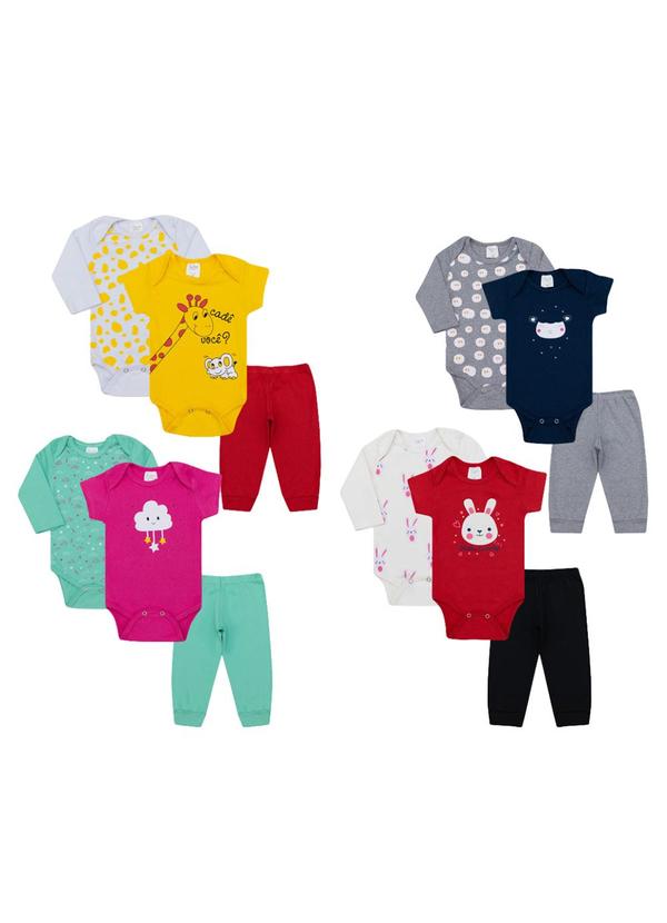 Galerinha - Kit 12 Peças Body Multicolorido