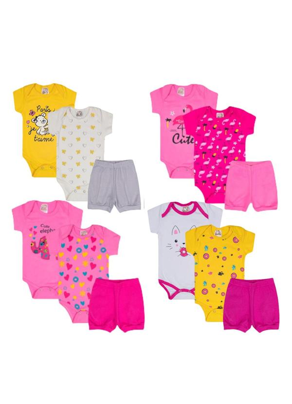 Galerinha - Kit 12 Peças Body Multicolorido