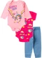 Rovitex - Kit Body Infantil Longo 3 Peças Kappes Branco - variação: Rosa
