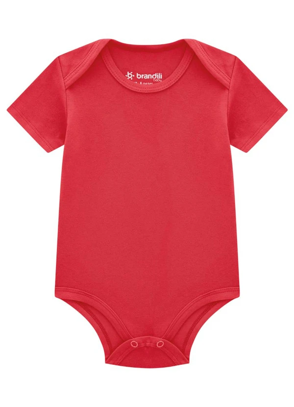 Brandili - Kit de Bodies Bebê Unissex Vermelho 3