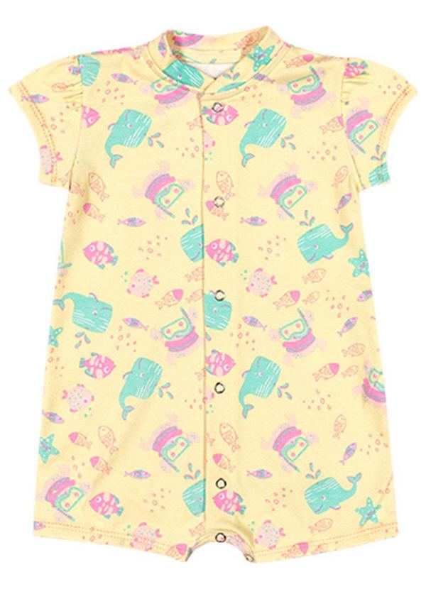 Alenice - Macaquinho Peixes do Mar Menina Amarelo