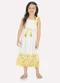 Milon - Vestido Infantil Menina em Cotton Preto - variação: Off White