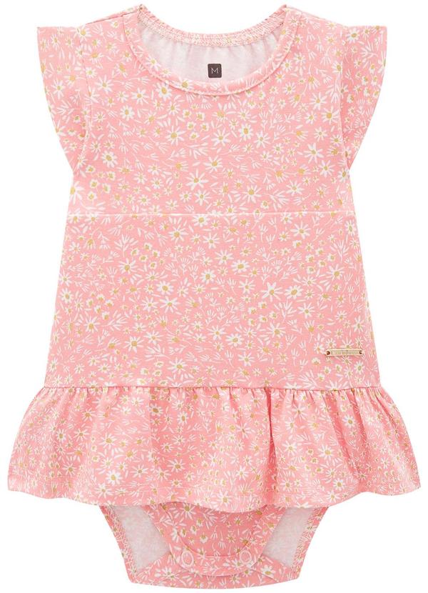 Carinhoso - Vestido Rosa Body Margaridas 2
