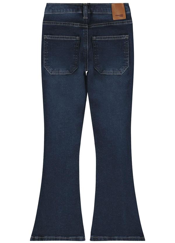 Malwee Kids - Calça Azul Escuro Flare Jeans Moletom Menina 4