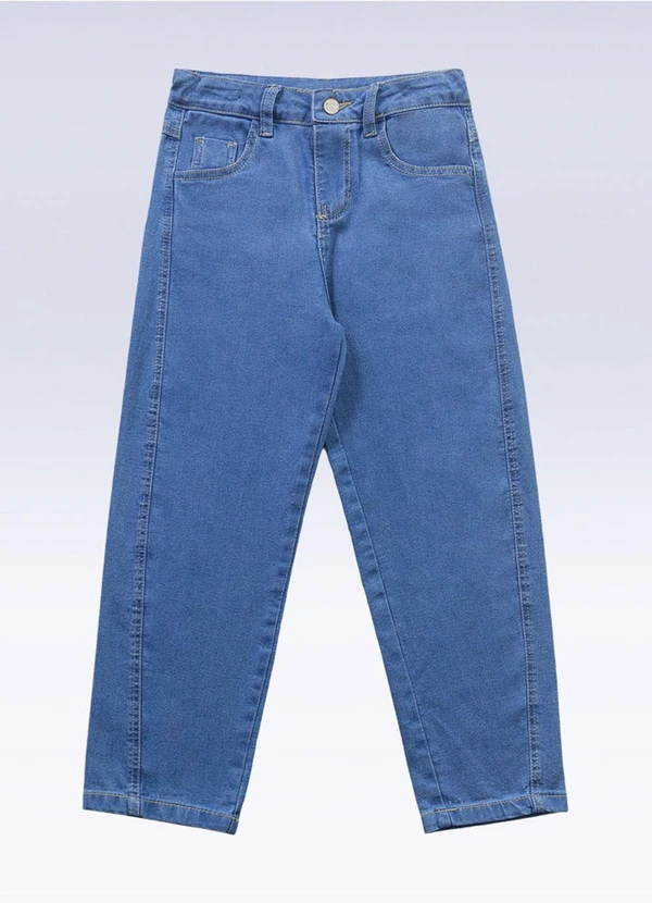 Fakini Kids - Calça Barrel Jeans Azul 4