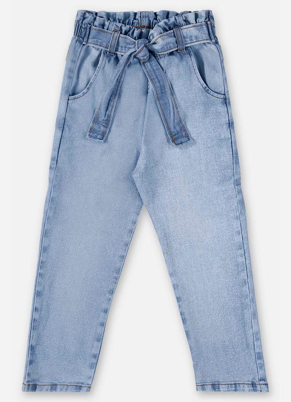 Up Baby - Calça Clochard em Jeans Infantil Azul 3