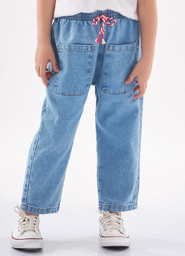 Up Baby - Calça em Jeans Menina Azul