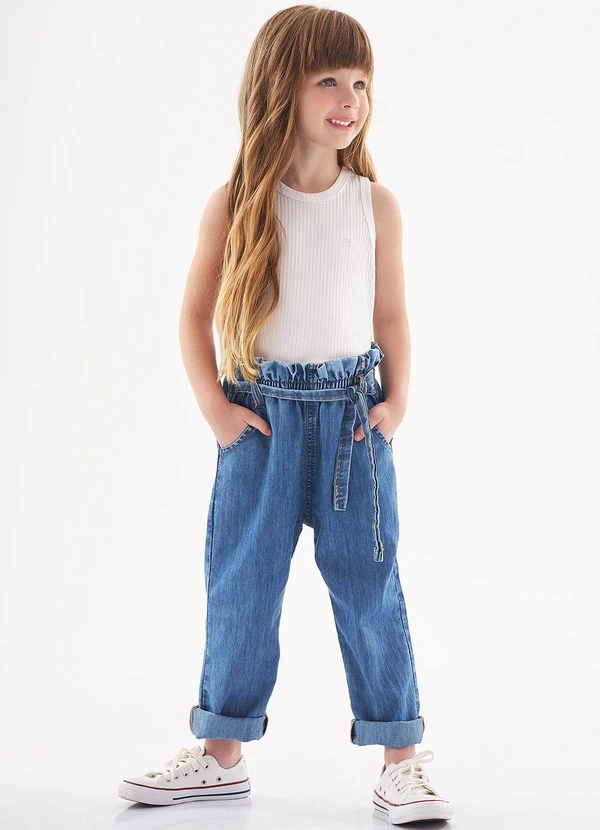 Up Baby - Calça Infantil Clochard Azul Marinho 2