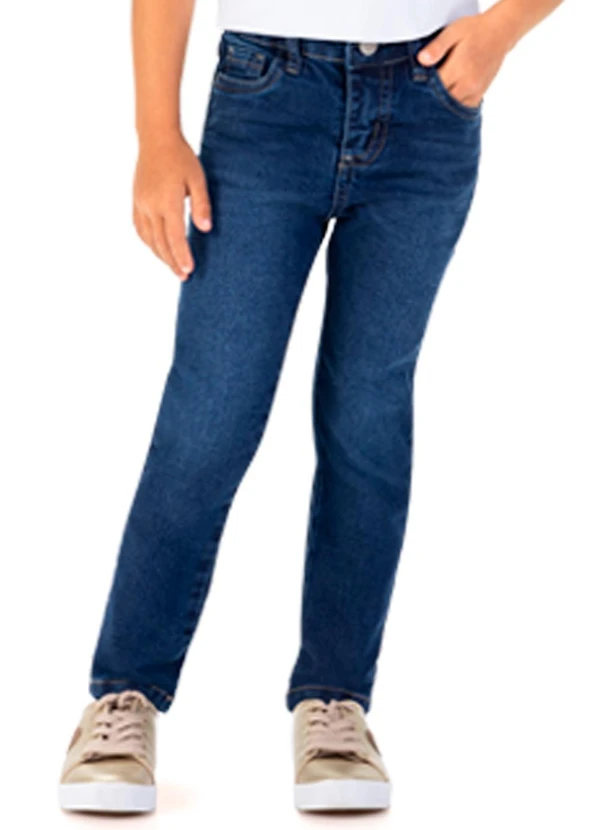 Milon - Calça Infantil Menina Jeans
