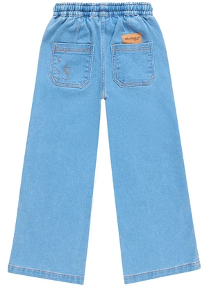 Marisol - Calça Infantil Menina Wide Leg Jeans Azul - MARISOL