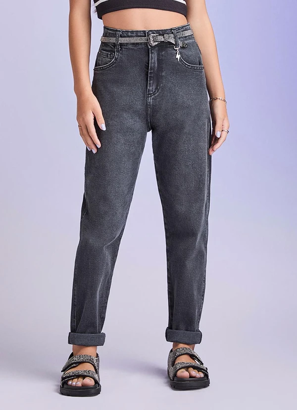 I Am - Calça Jeans Black Preto