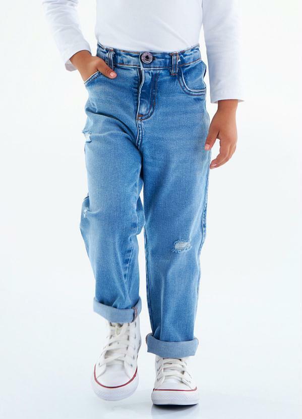 Up Baby - Calça Jeans Infantil Menina Azul