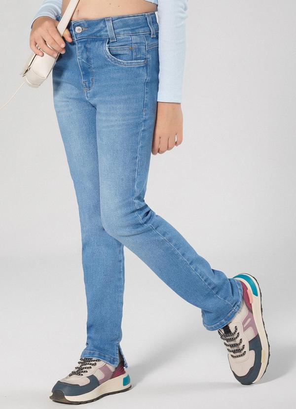 Sun Place - Calça Jeans Infantil Menina Cigarrete Azul