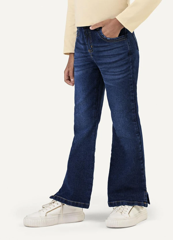 Colorittá - Calça Jeans Infantil Menina Flare Azul