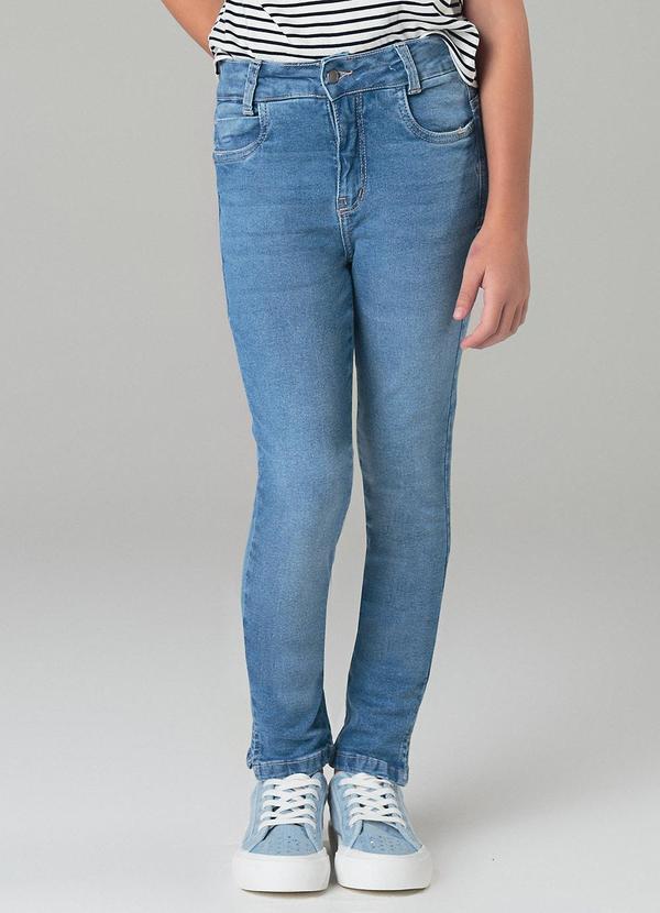 Sun Place - Calça Jeans Infantil Menina Skinny Azul