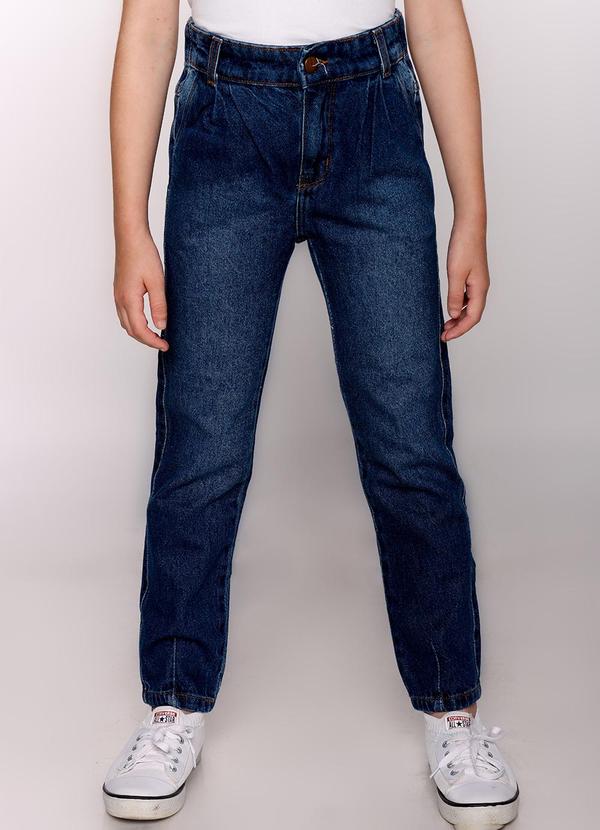 Sun Place - Calça Jeans Infantil Menina Slouchy Azul