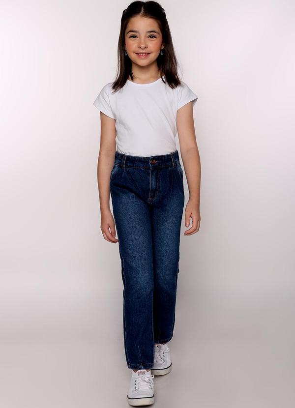 Sun Place - Calça Jeans Infantil Menina Slouchy Azul 3