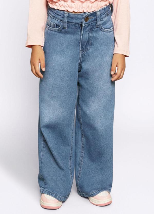 Torra - Calça Jeans Infantil Wide Leg Azul