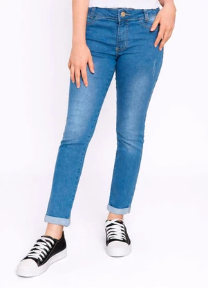 Torra - Calça Jeans Juvenil Skinny Puídos Azul - TORRA