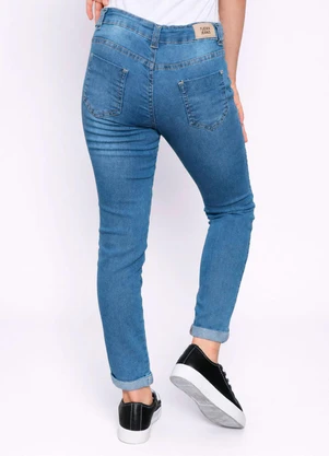 Torra - Calça Jeans Juvenil Skinny Puídos Azul - TORRA