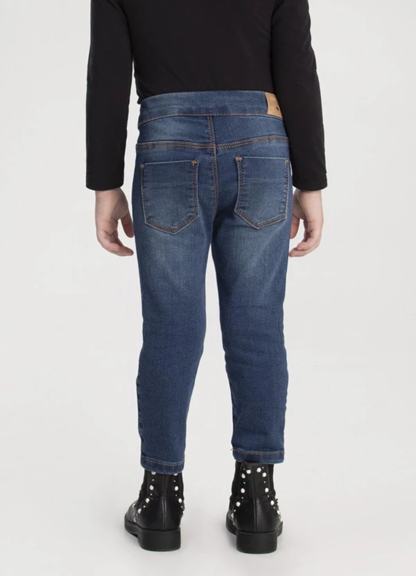 Alakazoo - Calça Jeans Skinny e Cintura Ajustável Azul 2