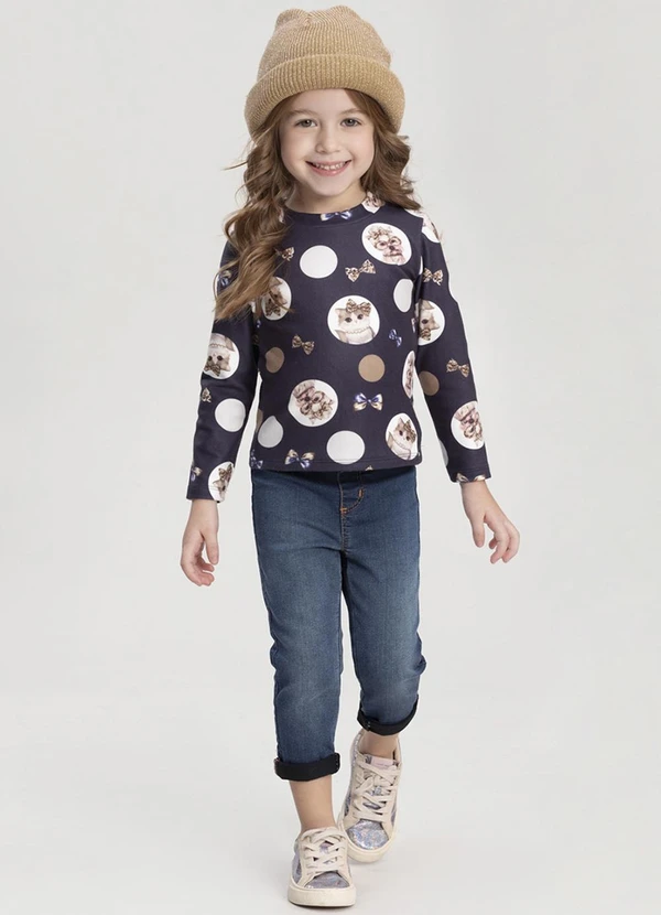 Alakazoo - Calça Jeans Skinny e Cintura Ajustável Azul 3