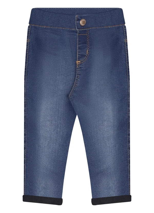 Alakazoo - Calça Jeans Skinny e Cintura Ajustável Azul 4