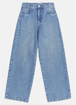 I Am - Calça Jeans Wide Leg Azul - I AM