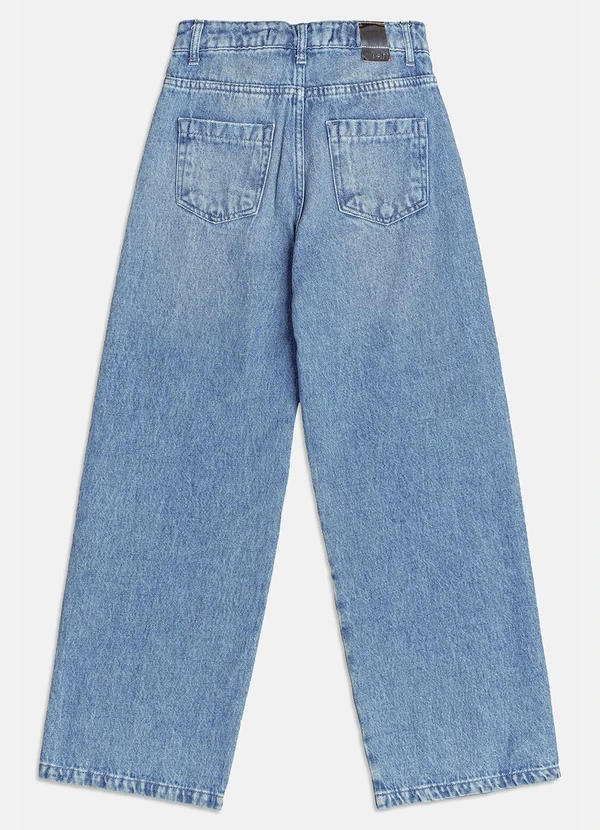 I Am - Calça Jeans Wide Leg Azul 2