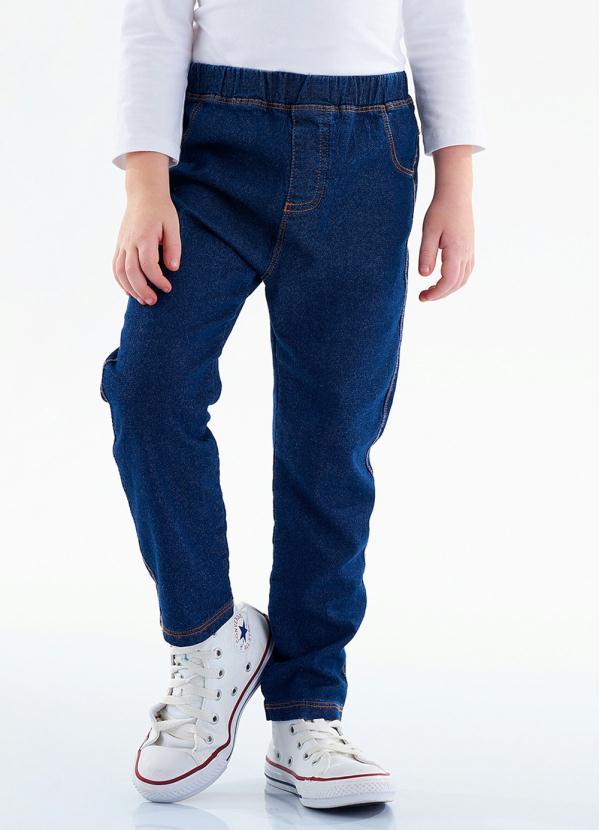 Up Baby - Calça Legging Jeans Infantil Menina Azul