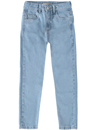 Malwee Kids - Calça Mom Jeans Menina Azul - MALWEE KIDS