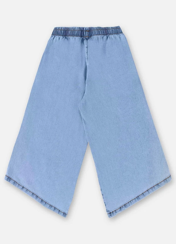 Up Baby - Calça Pantacourt Infantil em Jeans Azul 5