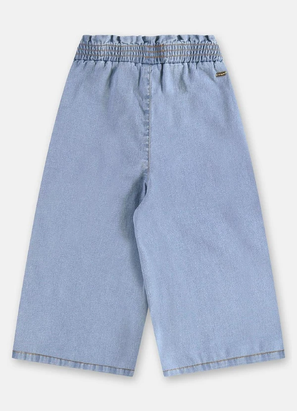 Up Baby - Calça Pantacourt Jeans Elastano Azul 4