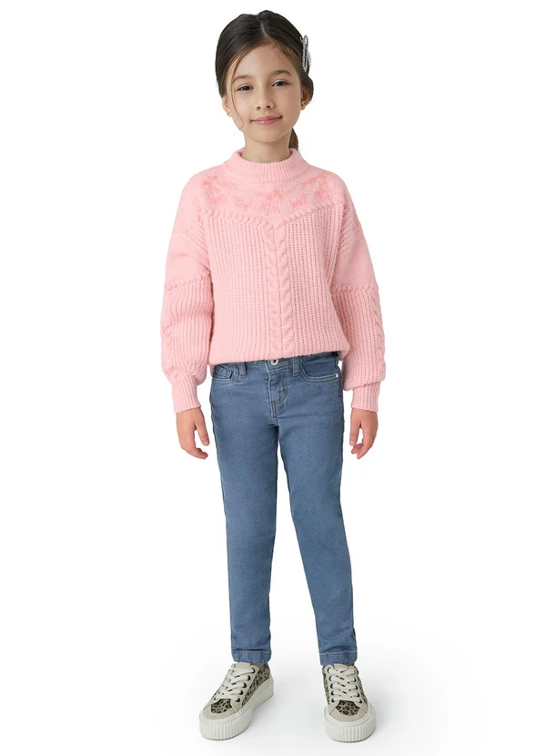 Carinhoso - Calça Skinny Jeans Menina Azul 2