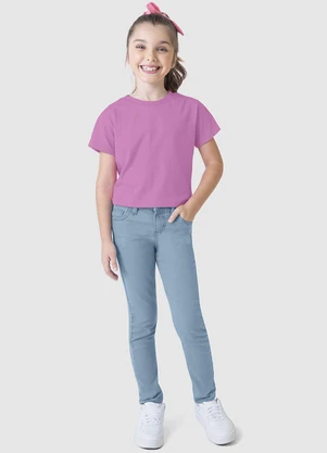 Malwee Kids - Calça Skinny Moletom Jeans Azul - MALWEE KIDS