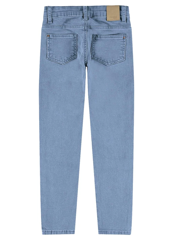 Malwee Kids - Calça Skinny Moletom Jeans Azul 4