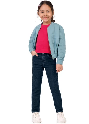Malwee Kids - Calça Skinny Moletom Jeans Azul - MALWEE KIDS
