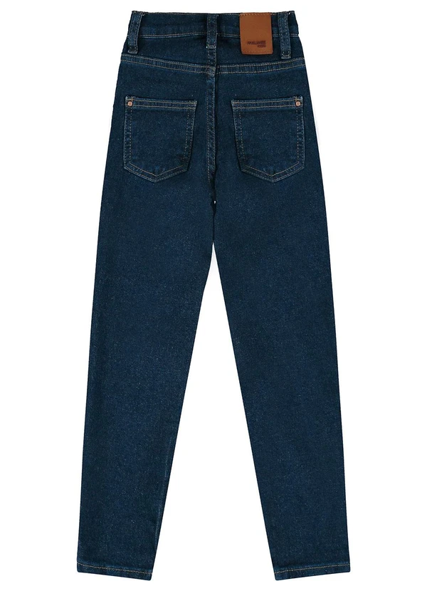 Malwee Kids - Calça Skinny Moletom Jeans Azul 4