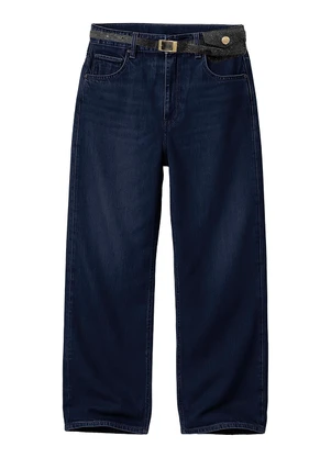 Carinhoso - Calça Wide Leg Jeans Azul Escuro - CARINHOSO