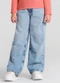 Brandili - Calça Wide Leg Jeans Infantil Menina Azul - variação: Azul