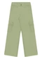 Alakazoo - Calça Wide Leg em Sarja e Bolso Cargo Vermelho - variação: Verde
