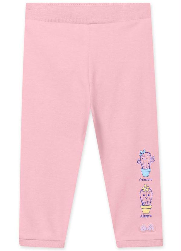 Lilica Ripilica - Calça Bebê Menina com Proteção Antiviral Rosa