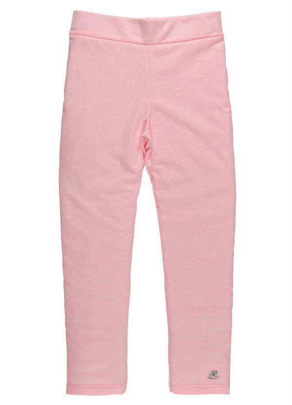 Up Baby - Calça Legging Básica Menina Infantil Rosa 1