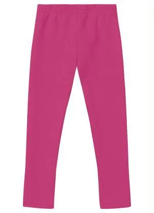 Brandili - Calça Legging Básica Menina Molecotton Rosa - BRANDILI