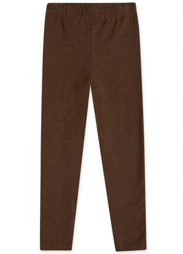 Marisol Play Calça Legging Básica Molecotton Infantil Marrom