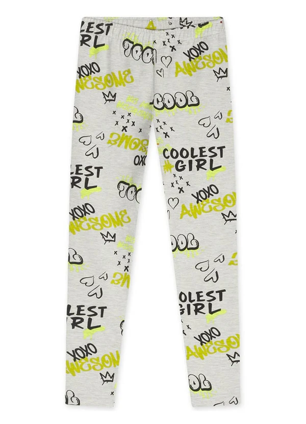 Marisol - Calça Legging com Aroma Infantil  Cinza