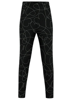 Malwee Kids - Calça Legging Corações Preto - MALWEE KIDS