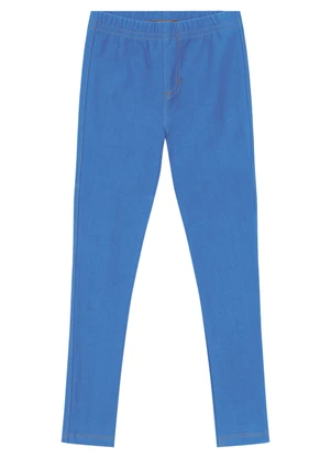 Brandili - Calça Legging em Cotton Azul - BRANDILI