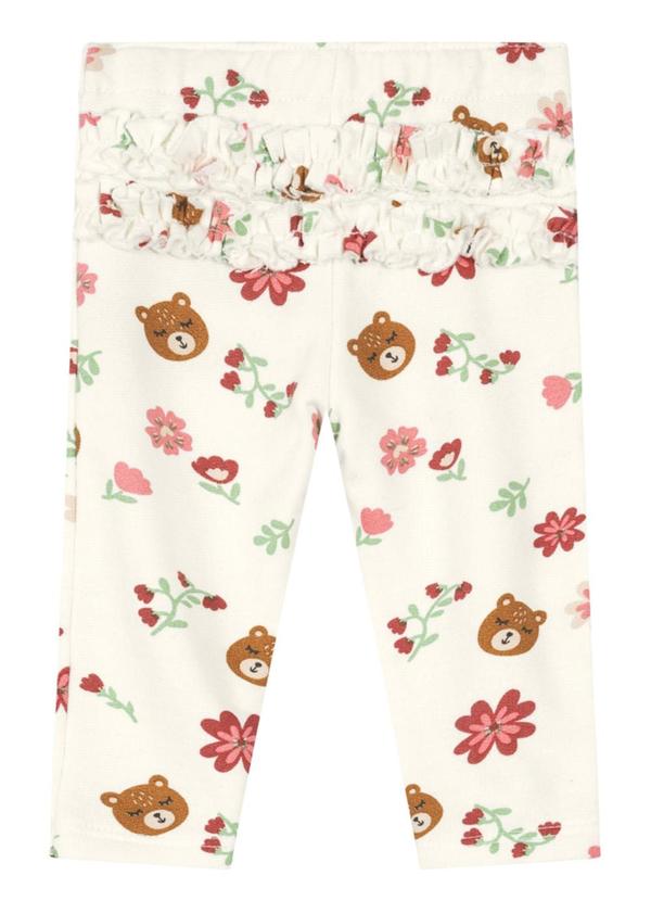 Brandili Baby - Calça Legging em Cotton Bebê Menina Natural 2