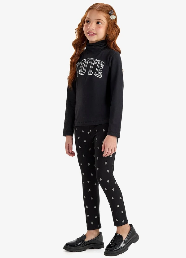 Rovi Kids - Calça Legging em Molecotton Preto 4